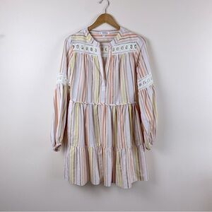 Lemlem Retta Striped Blouse Mini Dress